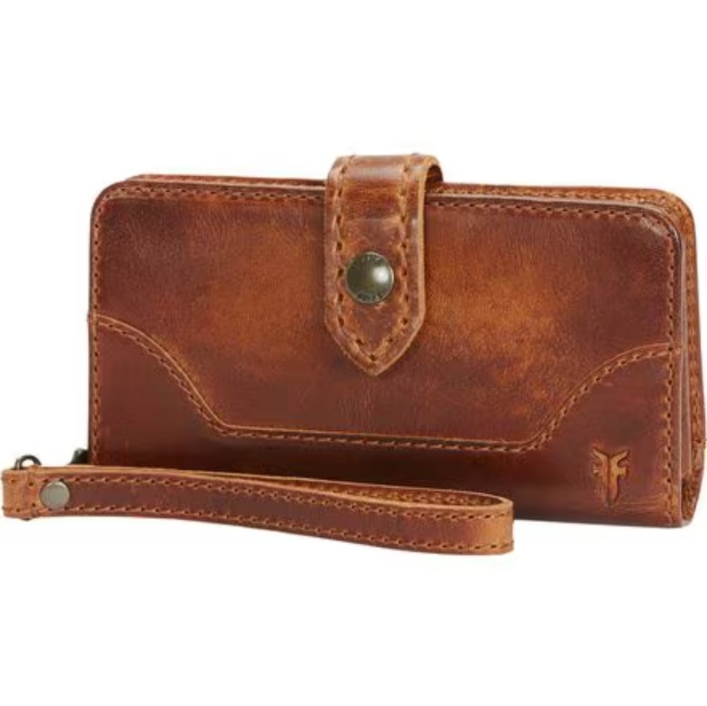 Frye Melissa Phone Wallet Wristlet Leather Wallet